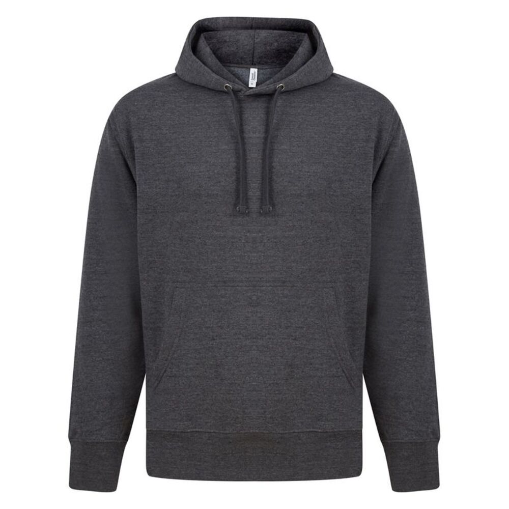 Casual Classics Mens Ringspun Cotton Hoodie / Dark Heather